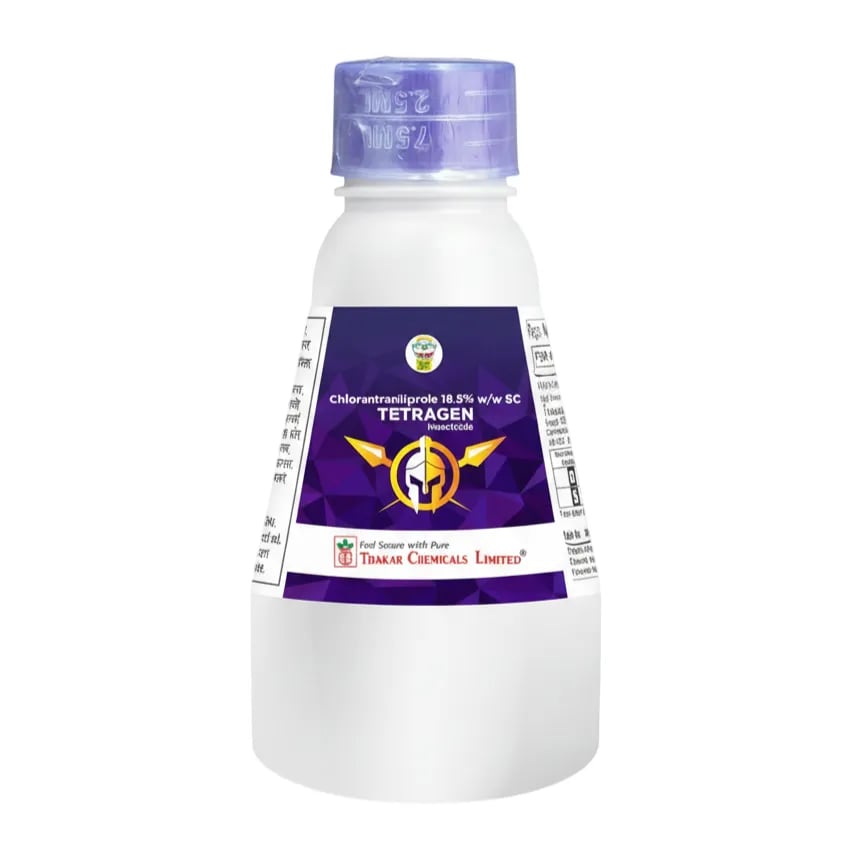 Thakar TETRAGEN Chlorantraniliprole 18.5% SC Insecticide For Effective Control Of Lepidopteran Larvae