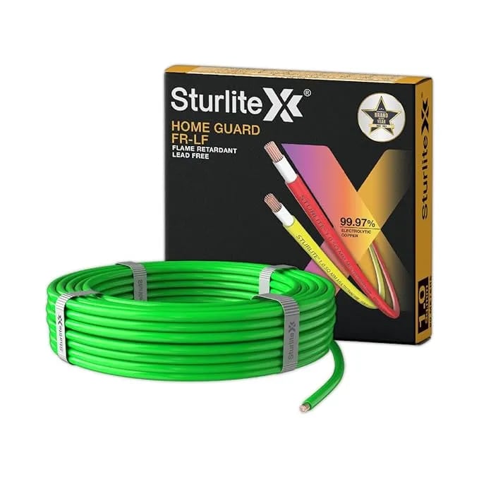 Sturlite Home Guard FR-LF 90 Meter Wire, (1 Sq.mm) PVC Insulated High Purity Copper Wire