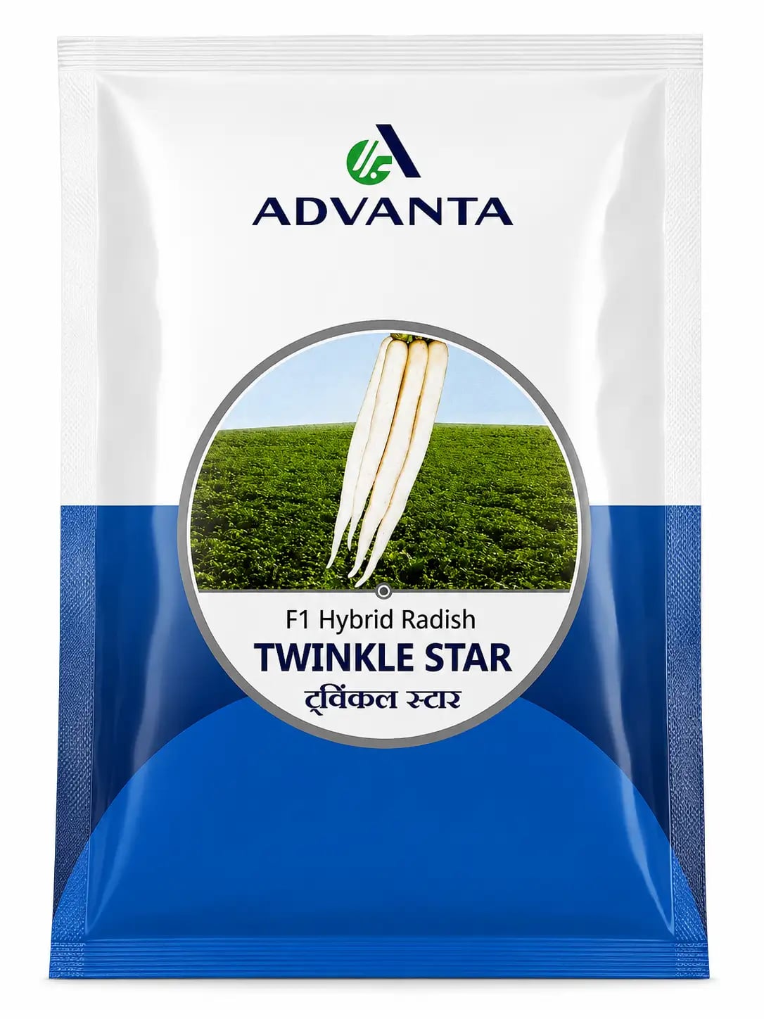 Advanta Twinkle Star F1 Hybrid Radish Seeds for Uniform White Root Production