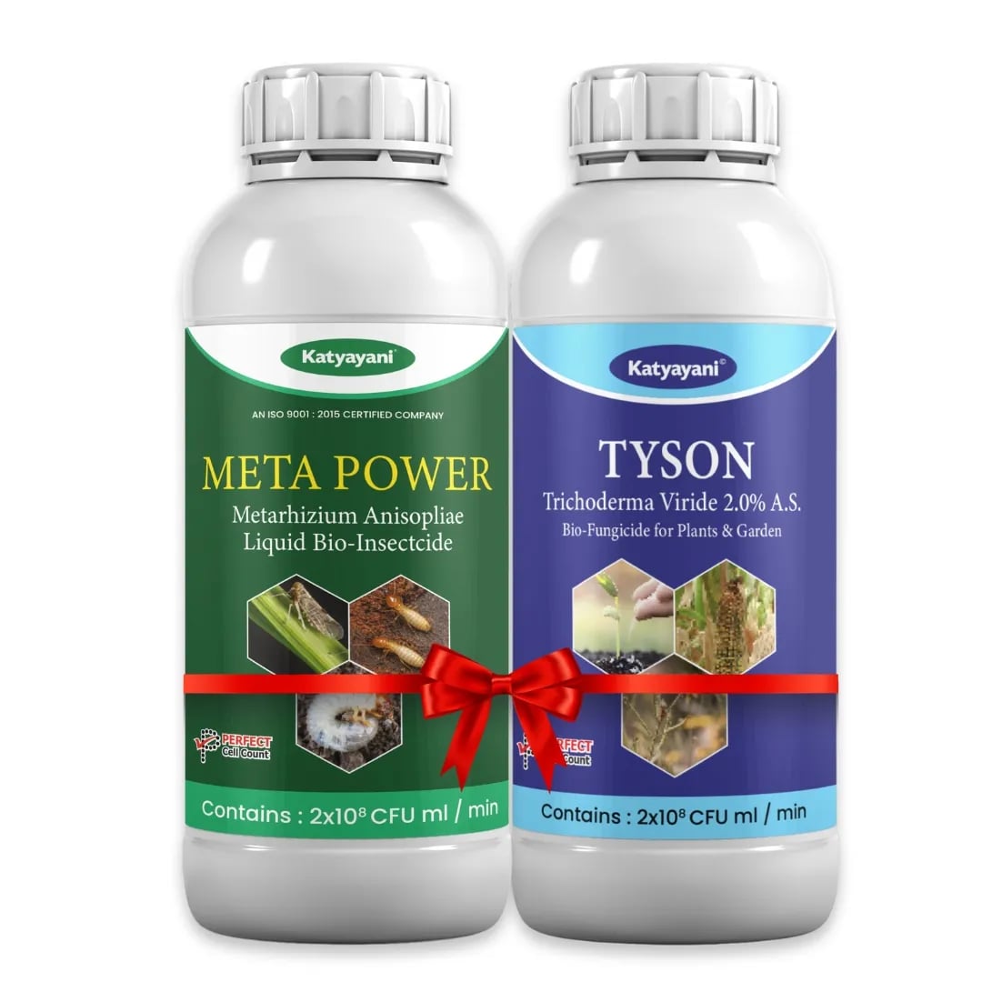 Katyayani Kheti Suraksha Combo Pack, All-In-One Crop Protection (Meta Power 1 Liter, Tyson 1 Liter)