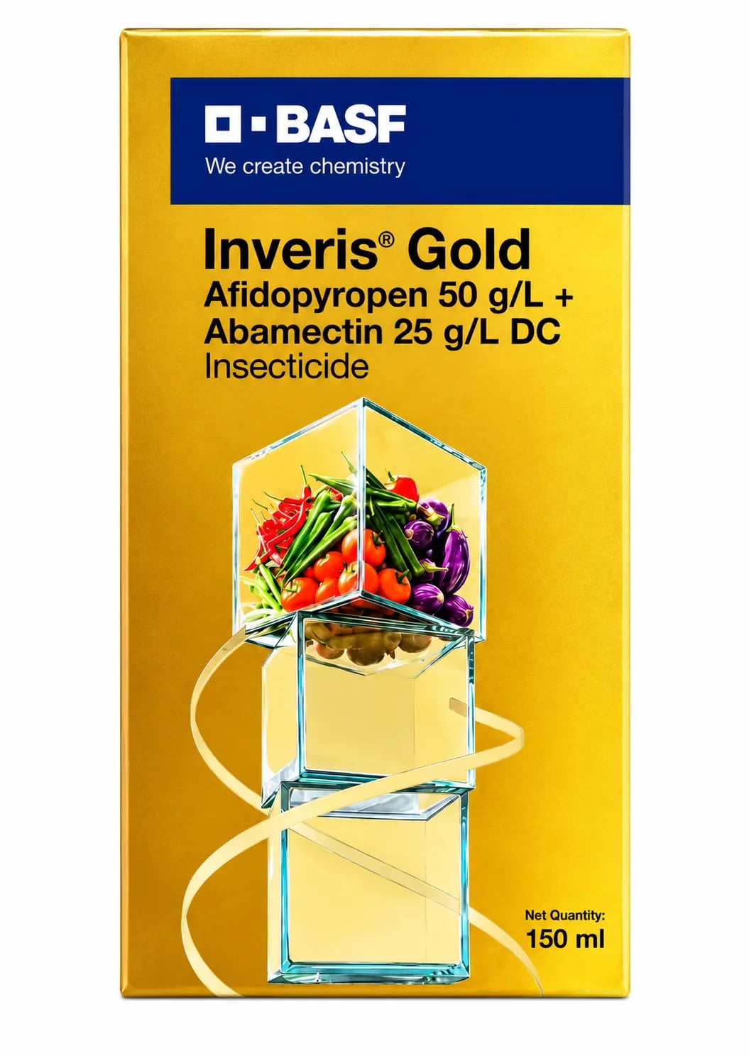BASF Inveris Gold Afidopyropen 50 gL + Abamectin 25 gL Insecticide for Crops