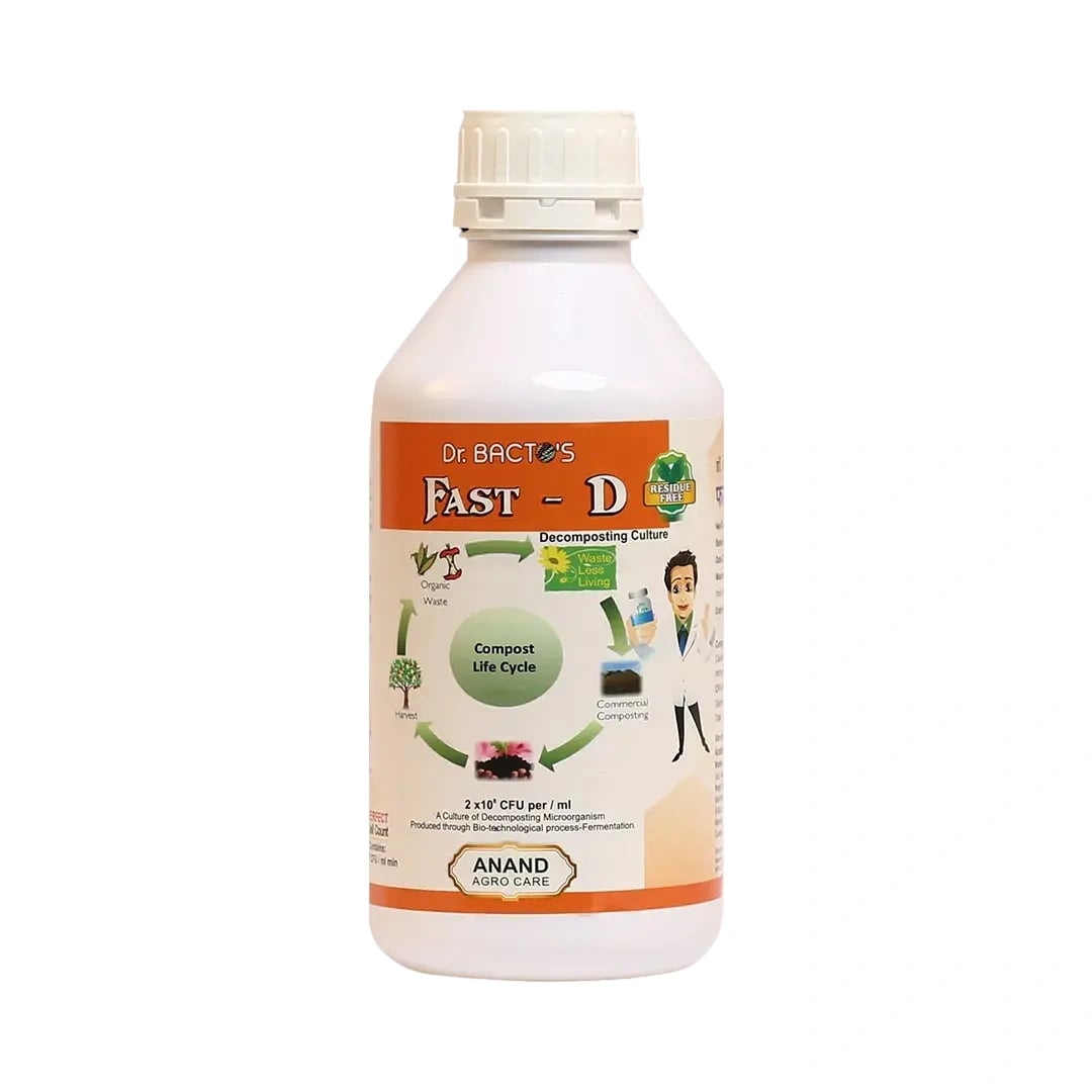 Dr. Bacto\'s Fast-D, Decompose Bacterial Consortia, Waste Decomposer, Helps To Degrade Complex Organic Matter Within a Short Period.