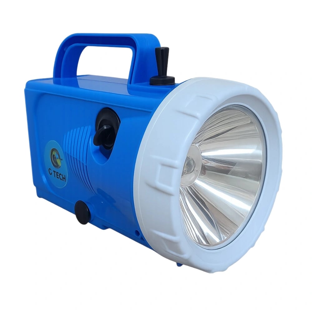 Radhe Agri G-TECH Rechargeable Torch, 1 Km Range, 12 Hrs Backup, 8000 Lumens, Ideal For Agriculture And Home Use