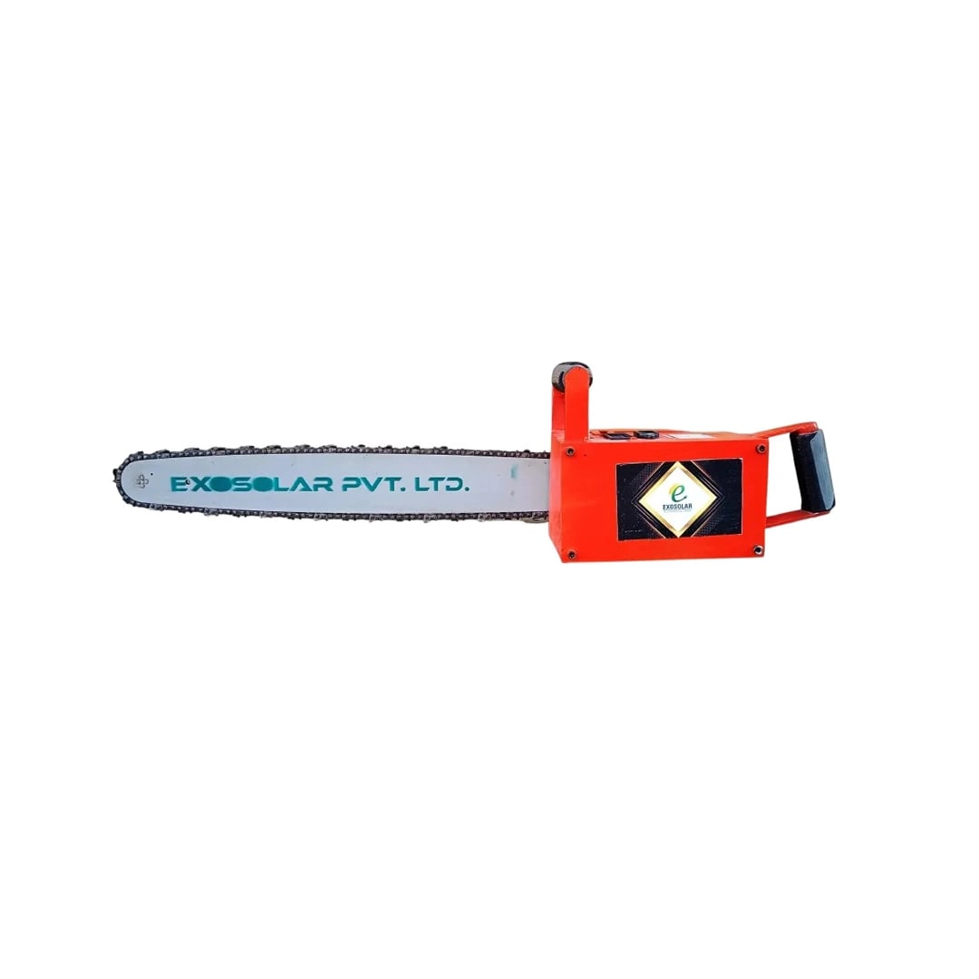 Exosoloar Battery Operated Chain Saw, Lithium-ion Battery, Used In Pruning And Trimming To Firewood Cutting