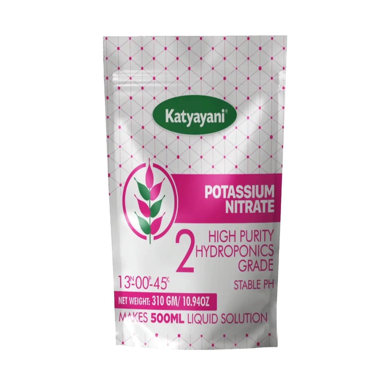 Katyayani Potassium Nitrate, 100% Water Soluble Fertilizer, Hydroponics Fertilizer, Suitable For All Crops.