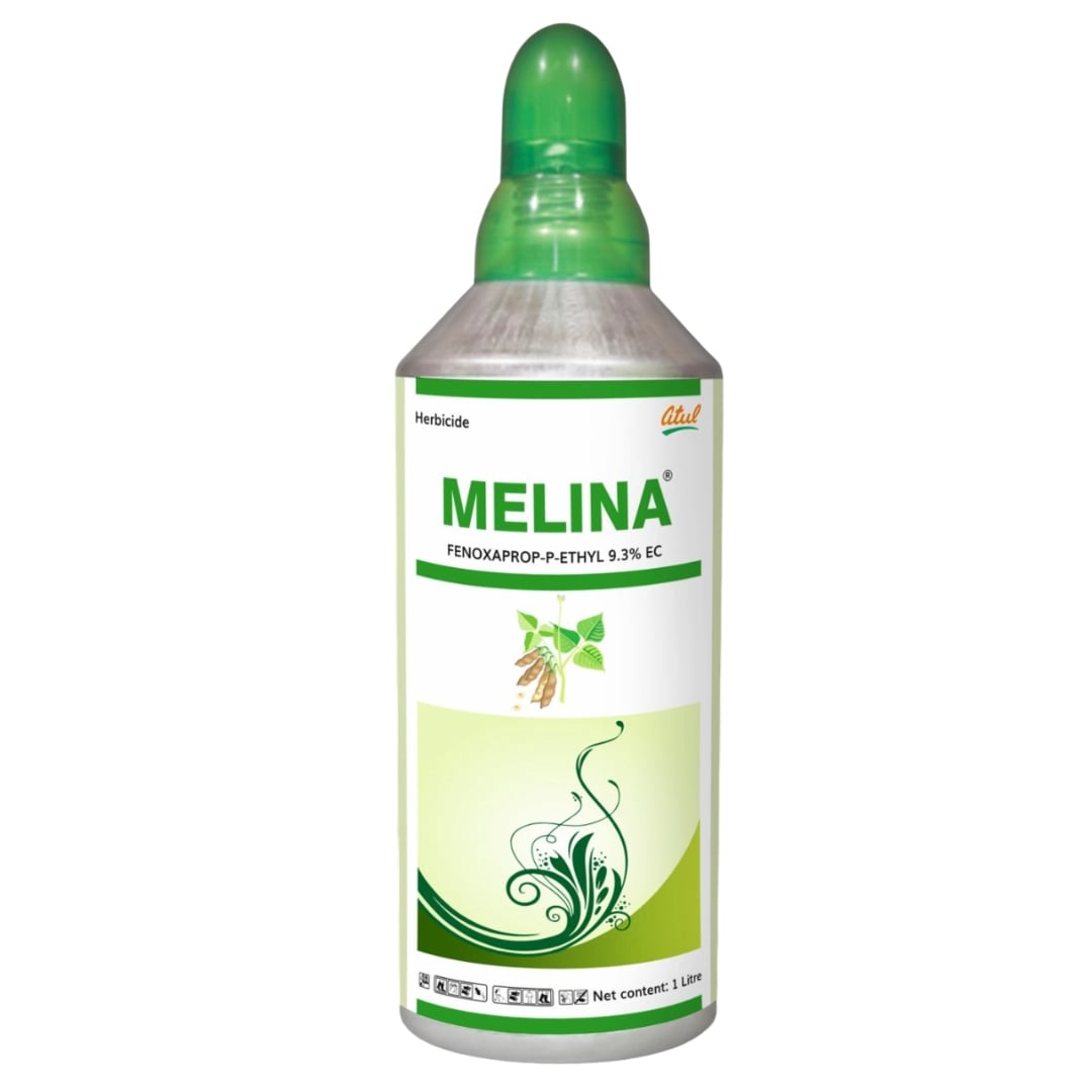 Atul MELINA Fenoxaprop-p-ethyl 9.3% EC Hebicide, Control Of Grassy Weeds In Soybean, Paddy, Black Gram And Cotton Crops