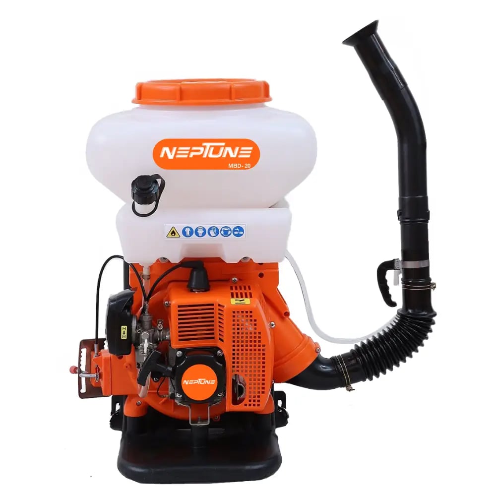 Neptune MBD-20 2 in 1 Knapsack Mist Blower, Powder Duster And Sprayer, 2-Stroke 43CC Petrol Engine, 20L Tank Capacity, Ideal for Farming & Garden