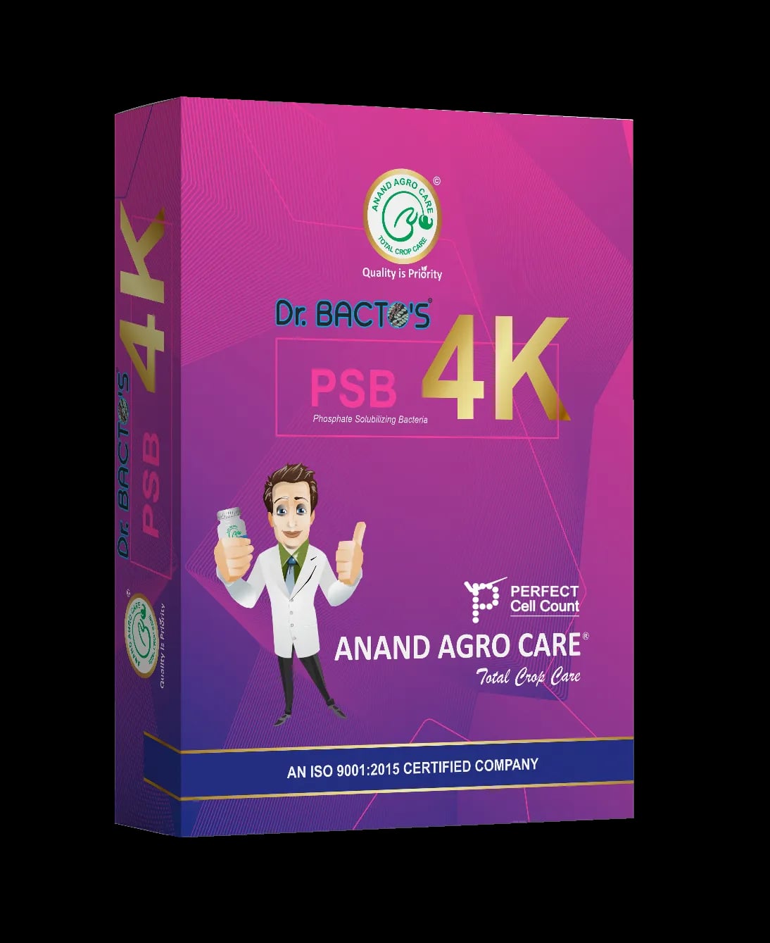 डॉ. बैक्टो पीएसबी 4K फॉस्फेट सॉल्यूबिलाइज़िंग जीवाणु, मिट्टी से पौधे, सूक्ष्म पोषक तत्वों की उपलब्धता और जड़ों की तेज़ वृद्धि को प्रोत्साहित करता है