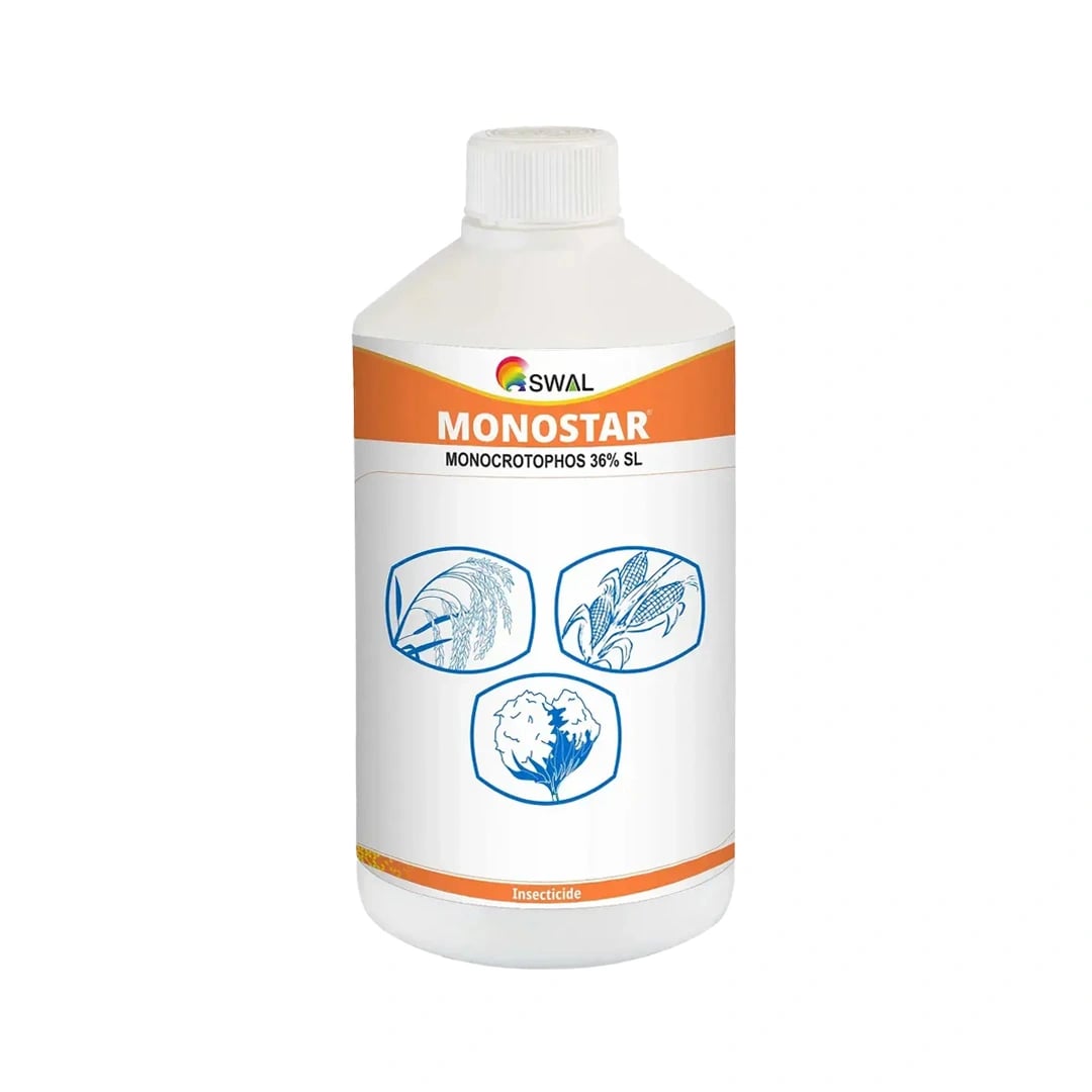 Swal Monostar Monocrotophos 36% SL Insecticide, Contact And Stomach Action 
