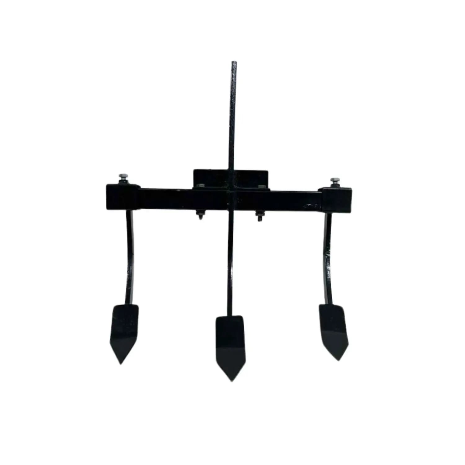 Farmq FQ-TA-ATC 3 Tyne Cultivator Tiller Attachment, Heavy-Duty MS, Suitable For Power Tillers