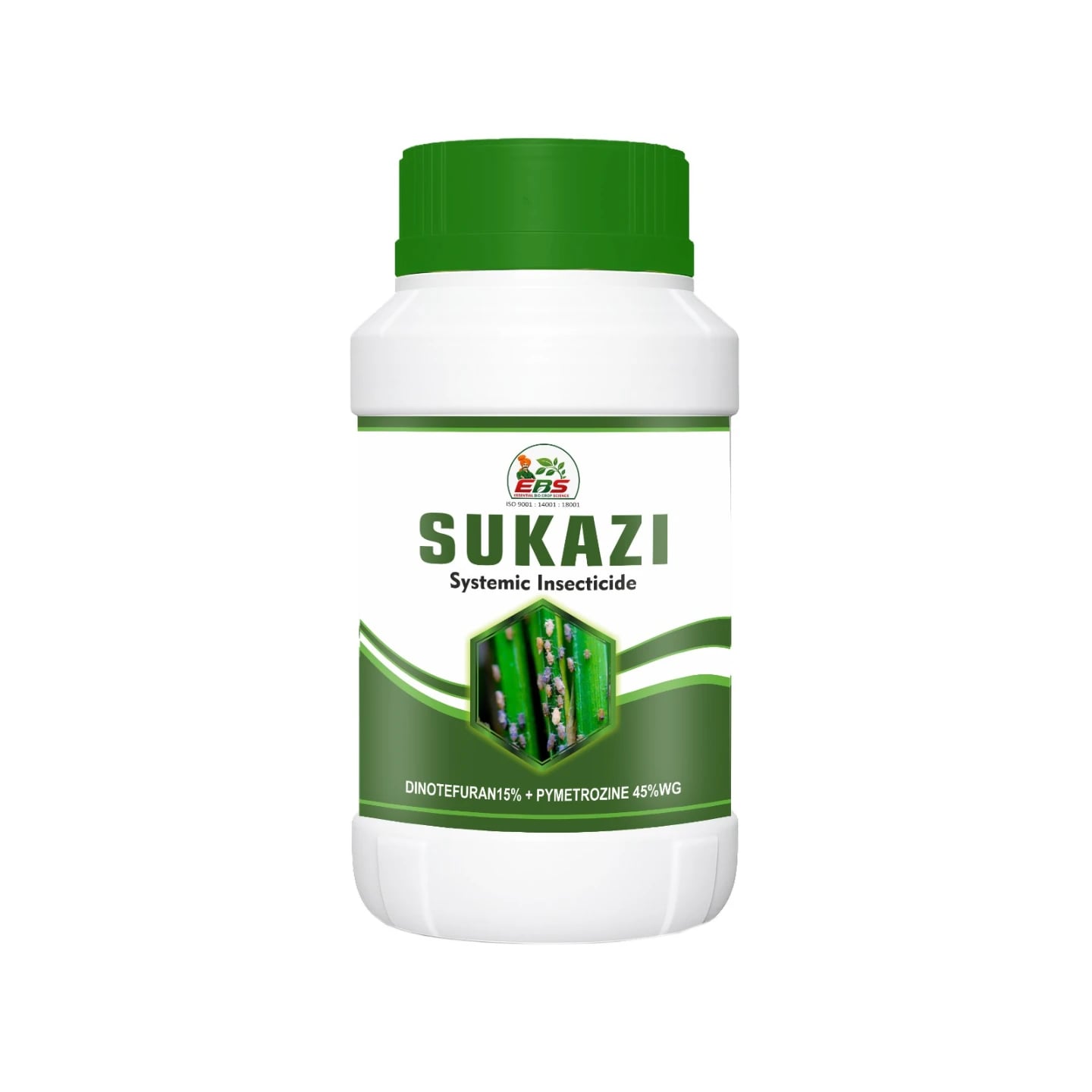 EBS SUKAZI Dinotefuran 15% + Pymetrozine 45% WG Systemic Insecticide for Paddy