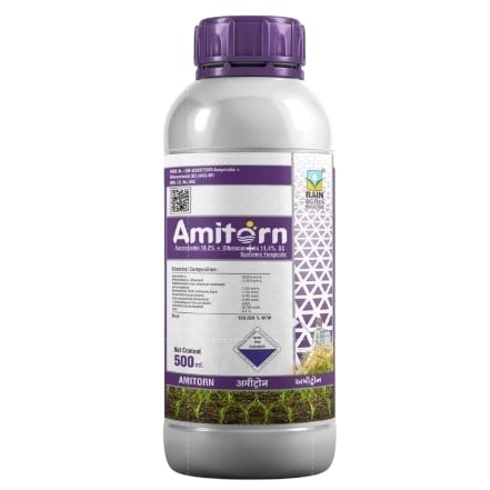 Rain Amitorn Azoxystrobin 18.2% + Difenoconazole 11.4% SC Fungicide, Use For Preventive And Curative Control In Crops