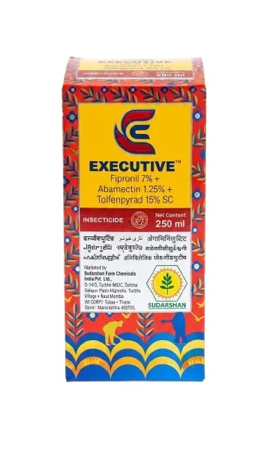 Sudarshan Farm Executive Fipronil 7% + Abamectin 1.25% + Tolfenpyrad 15% SC