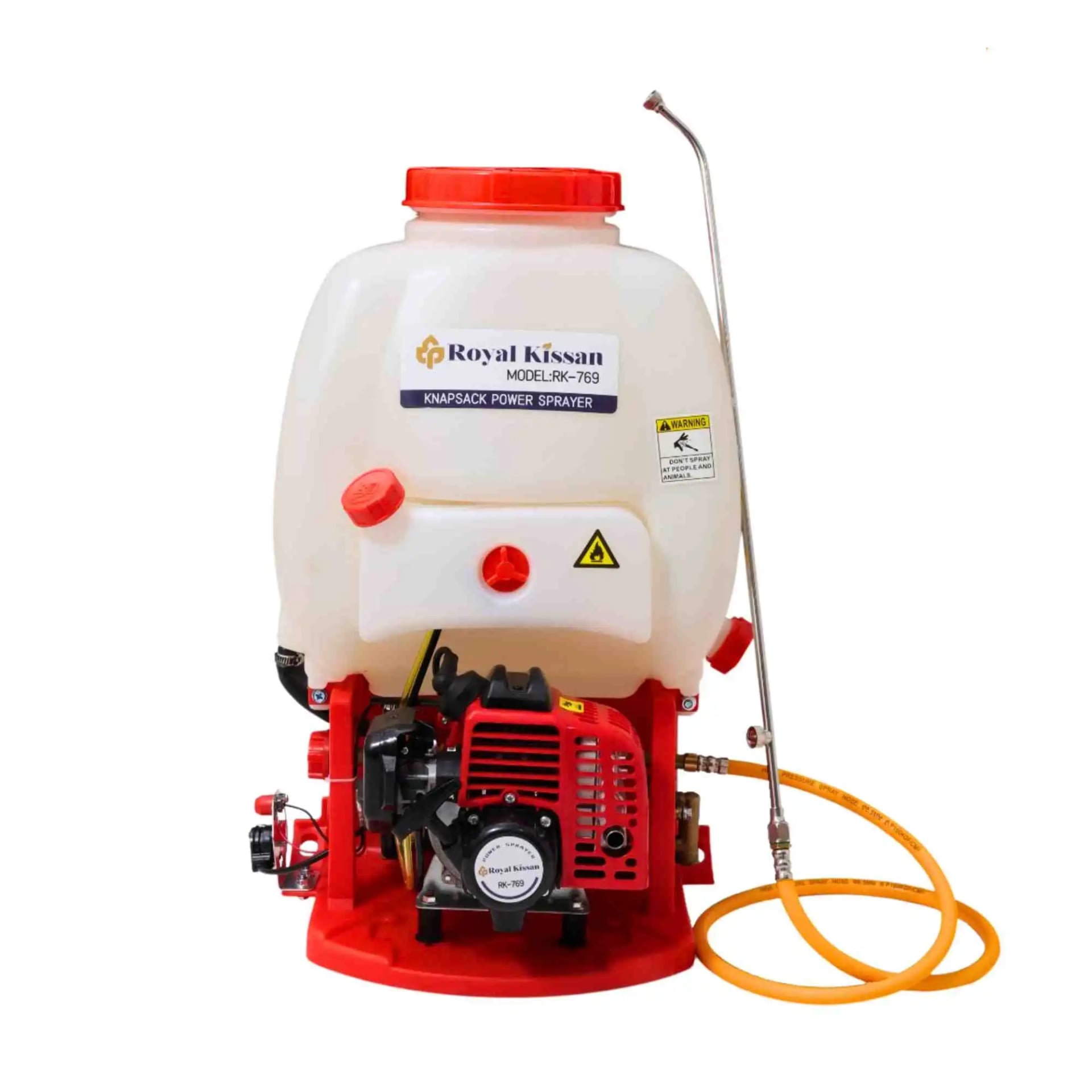 Royal Kissan RK-KSC-1E34F Knapsack Petrol Power Sprayer, 4-Stroke 1E34F Engine 1.2HP 7000 RPM, 20 Liter Tank Capacity