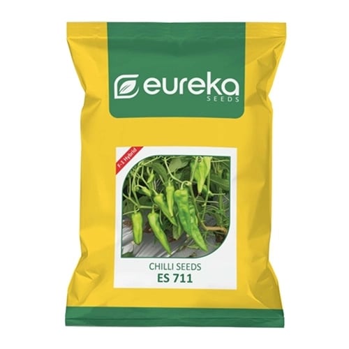 Eureka ES 711 F1 Hybrid Chilli Seeds, High Yield Semi-Spreading Plants, Good Fruit Uniformity