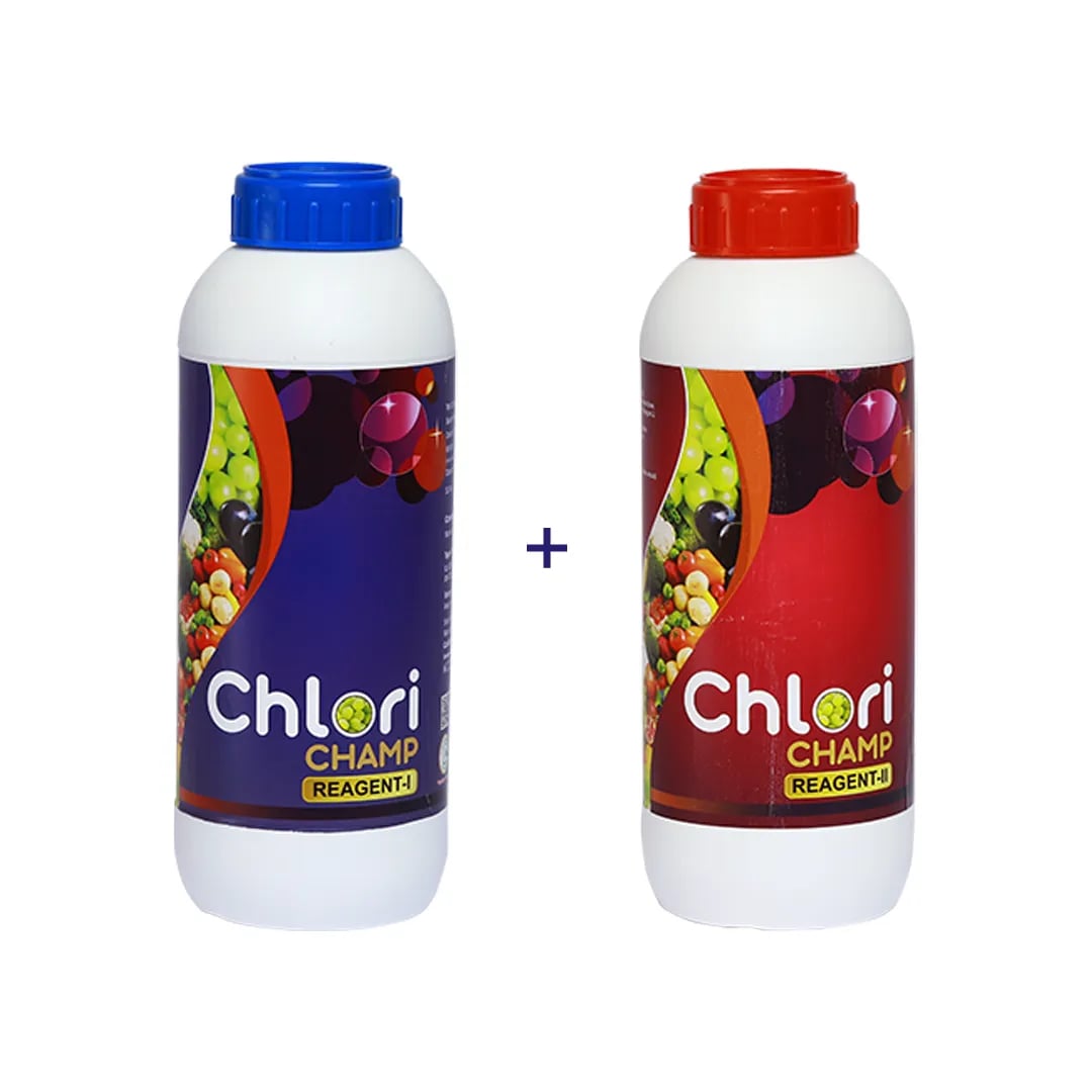 Chlori Champ Reagent I (500ml) And Chlori Champ Reagent II (500ml), Kills Pathogens Such As Fungi, Bacteria and Viruses.
