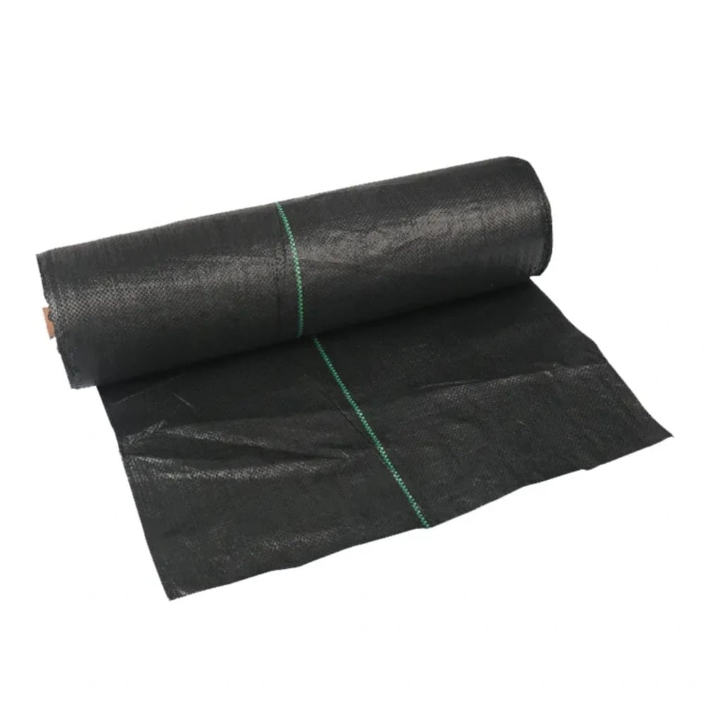 Singhal 100 GSM Garden Weed Control Barrier Sheet Mat, Landscape Fabric, Heavy Duty Weed Block Gardening Mat For Gardens (Black)