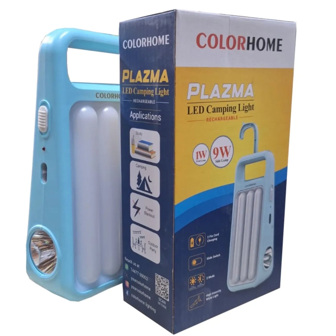 Radhe Agri Plazma LED Camping Light - Portable 9W LED Emergency Light