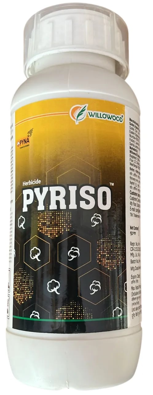 Willowood Pyriso Pyrithiobac Sodium 6% + Quizalofop Ethyl 4% MEC Herbicide, Broad Spectrum Weed Control, Use for Cotton