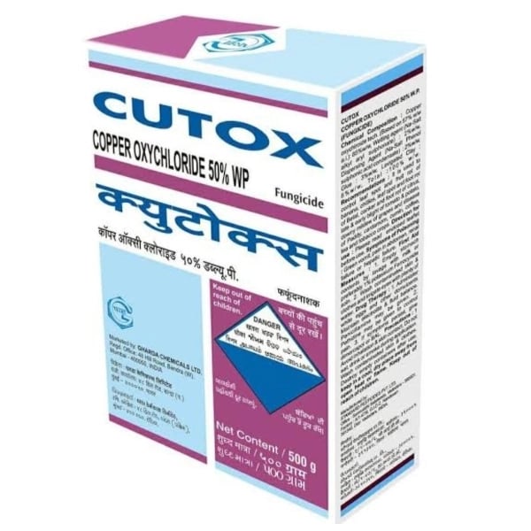 Gharda Cutox Copper Oxychloride 50% WP Fungicide, Control Fungal Disease In Crops