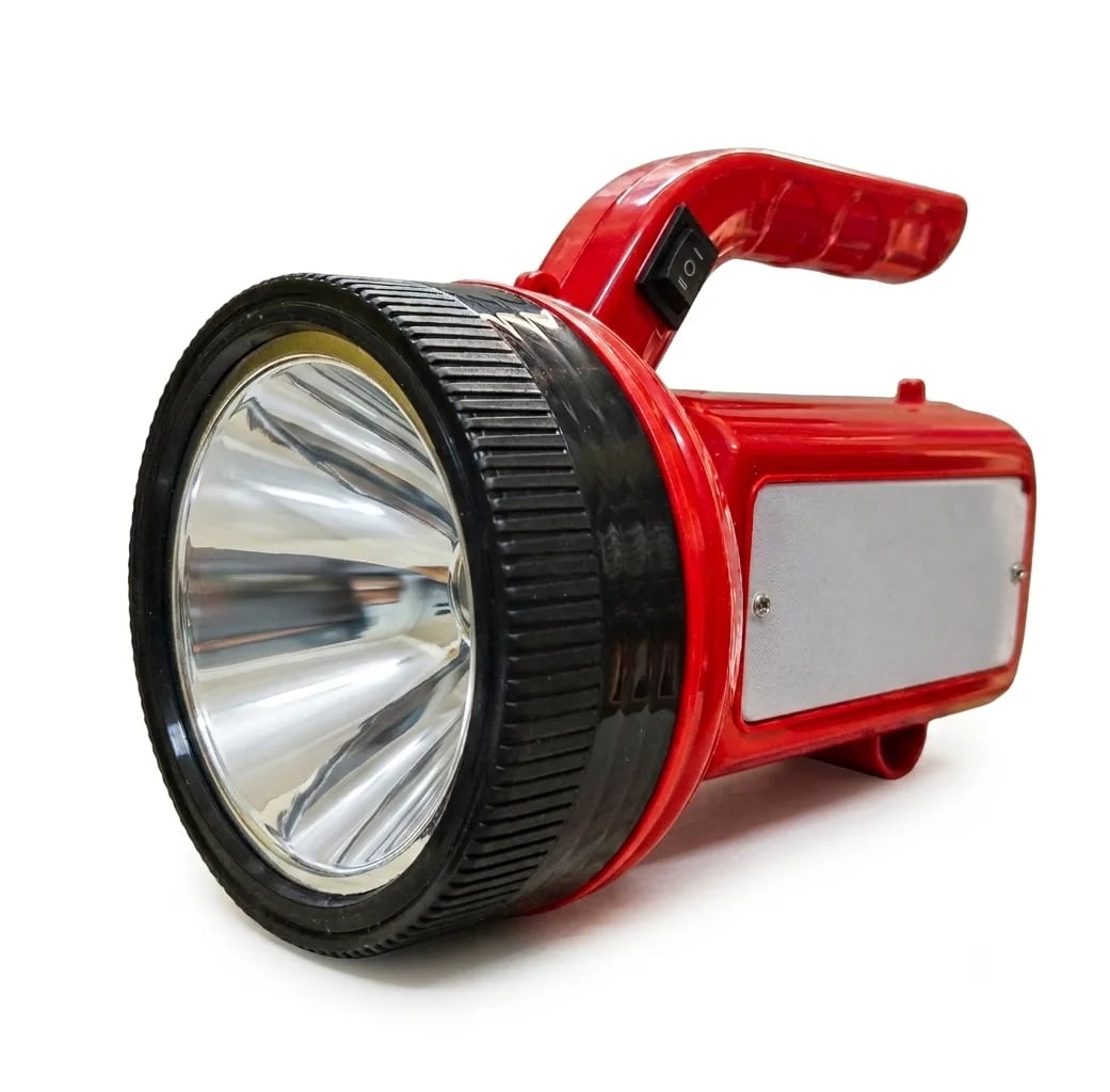 Radhe Agri Rechargeable LED Garden Torch, 8000 Lumens, Up to 1 Km Range, 10000mAh Battery, 10 Hour Backup