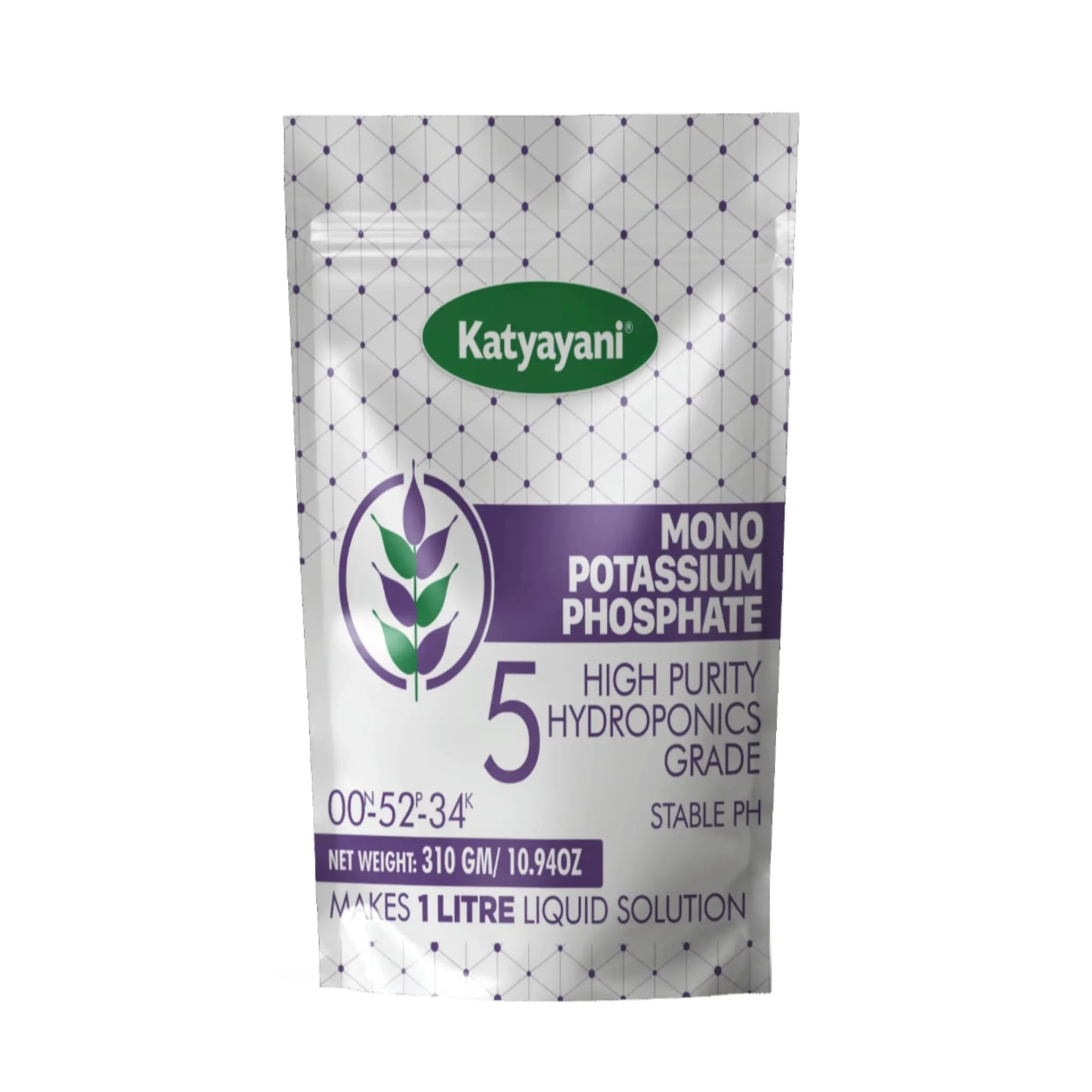 Katyayani Mono Potassium Phosphate, High Purity Hydroponics Grade, 100% Water Soluble Fertilizer, Suitable For All Crops.