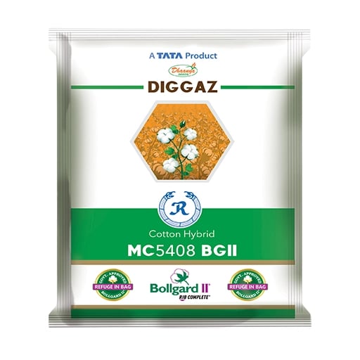 Tata Diggaz Cotton Seeds (MC 5408 BGII) - High Early Yield (475 Gm)