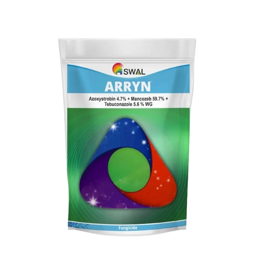 Swal ARRYN Azoxystrobin 4.7% + Mancozeb 59.7% + Tebuconazole 5.6% WG Fungicide, Protects Plants From Fungal Infections & Improves Yield