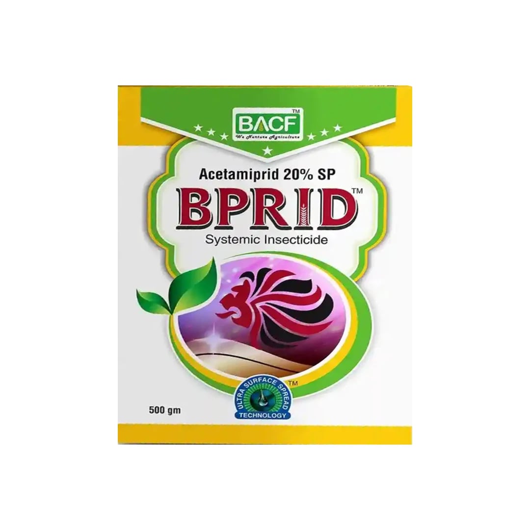 BACF BPRID - Acetamiprid 20% SP Systemic Insecticide, Best For Cotton, Vegetable, And Fruit Crops