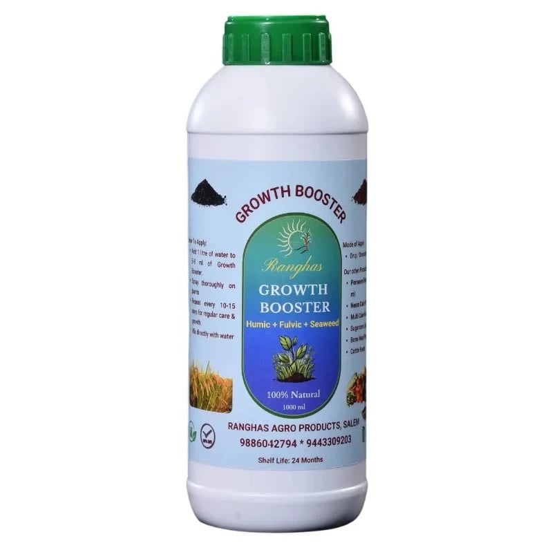Ranghas Growth Booster (Humic + Fulvic + Seaweed Traces) Plant Growth Promoter, Improves Overall Plant Health And Vitality