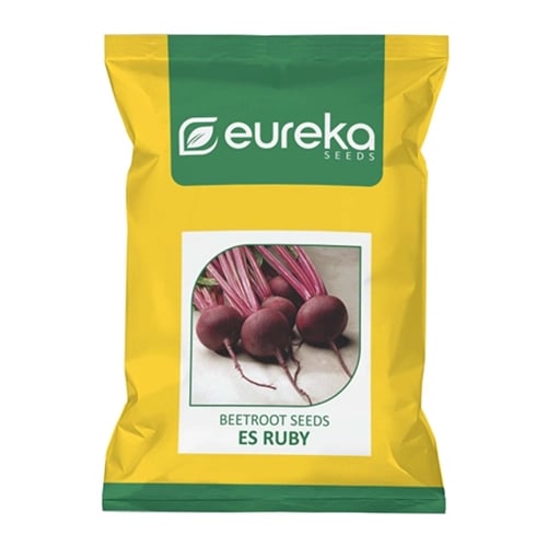 Eureka ES RUBY Improved Hybrid Beetroot Seeds, Deep Red, Globular Roots, Suitable For Rabi Season
