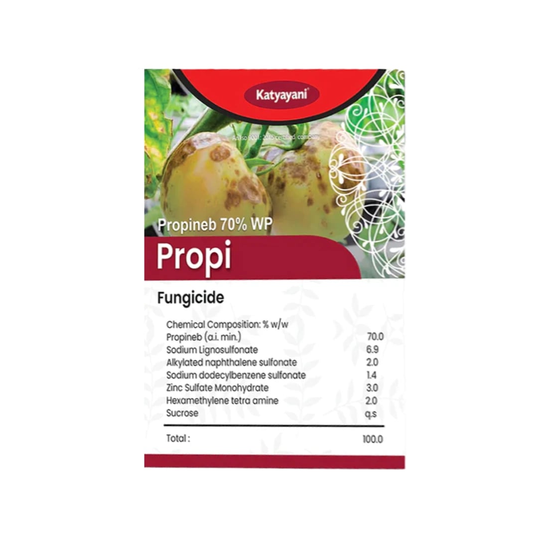 Katyayani Propineb 70% WP Contact Fungicide For Plants Use To Cure Scab Leaf Spot Early And Late Blight In Tomato Graps Pomegranate And Rice