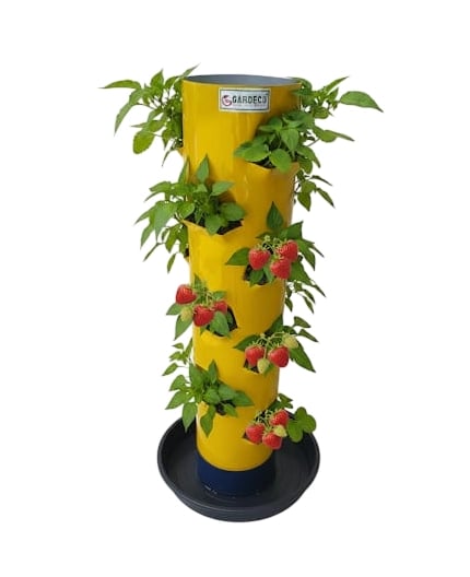 Gardeco Royal Vegetable Tower Planter For Home Terrace Kitchen Gardening