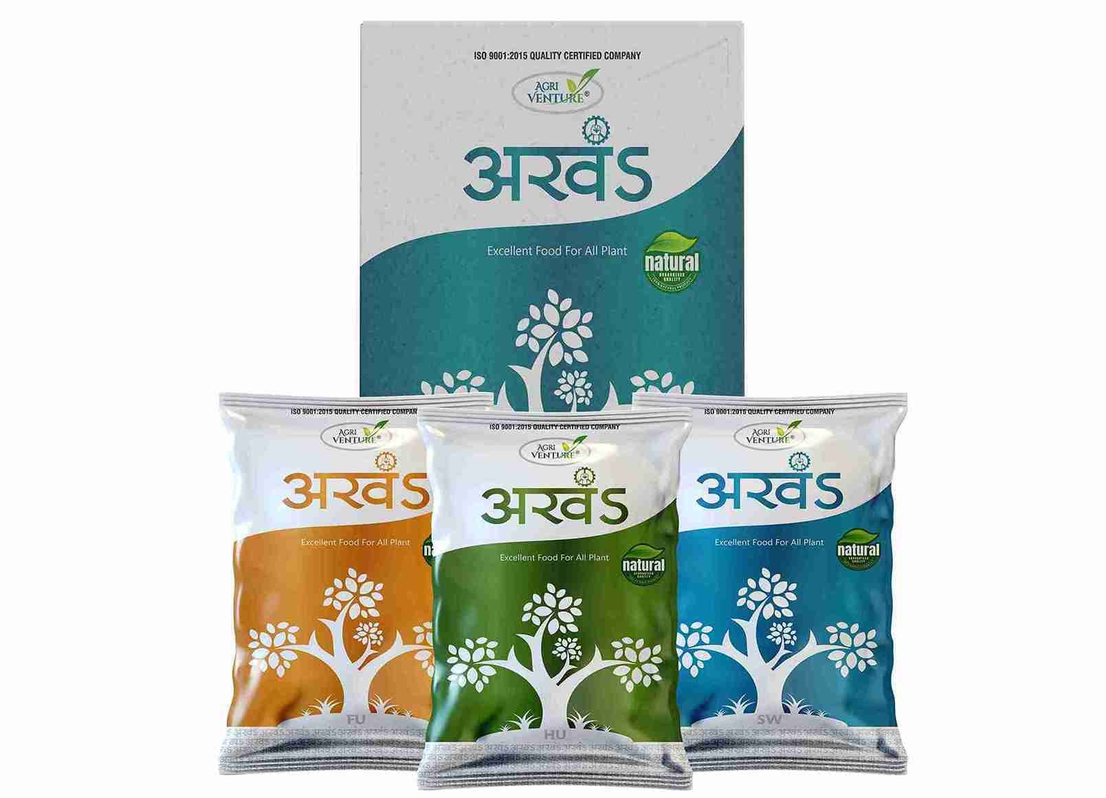 AgriVenture AKHAND Humic Acid, Fulvic Acid, Seaweed Extract For Crop Growth Booster