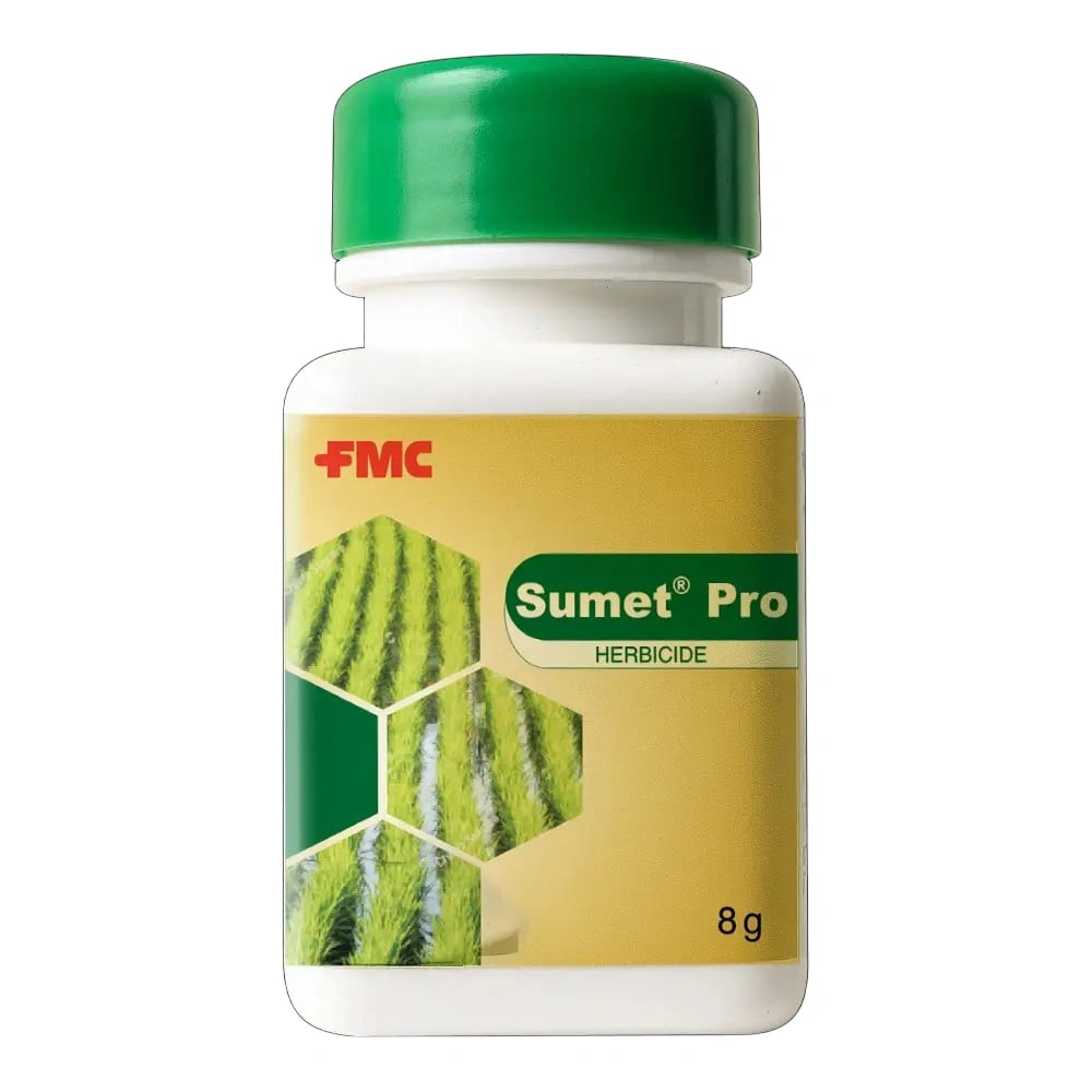 FMC Sumet Pro Metsulfuron Methyl 10% + Chlorimuron Ethyl 10% WP Herbicide, Pre Emergent And Post Emergent, Effective Weed Control In Paddy