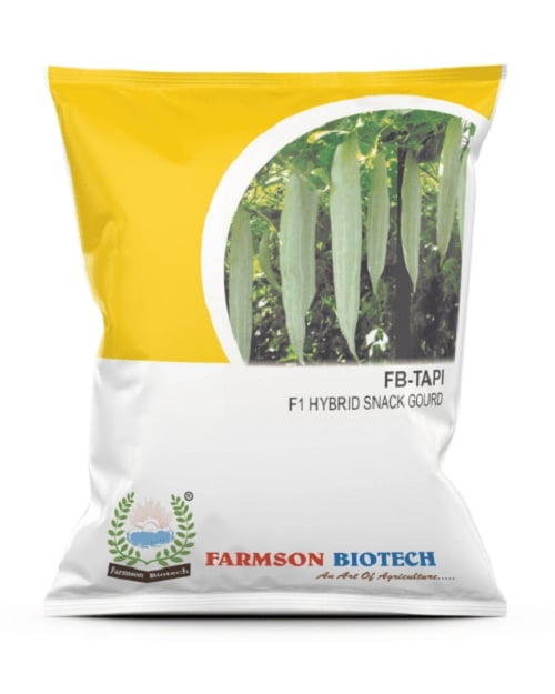 Farmson FB Tapi F1 Hybrid Snack Gourd Seeds, High Yielding Vegetable Variety