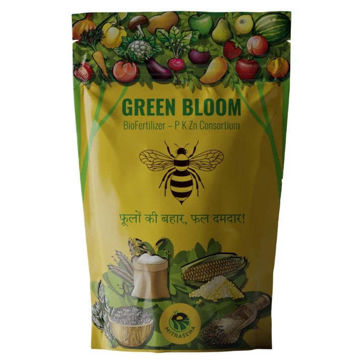 Biowall GREEN BLOOM Biofertilizer PKZ Microbial Consortia with Biogenic Carbon for Flowering