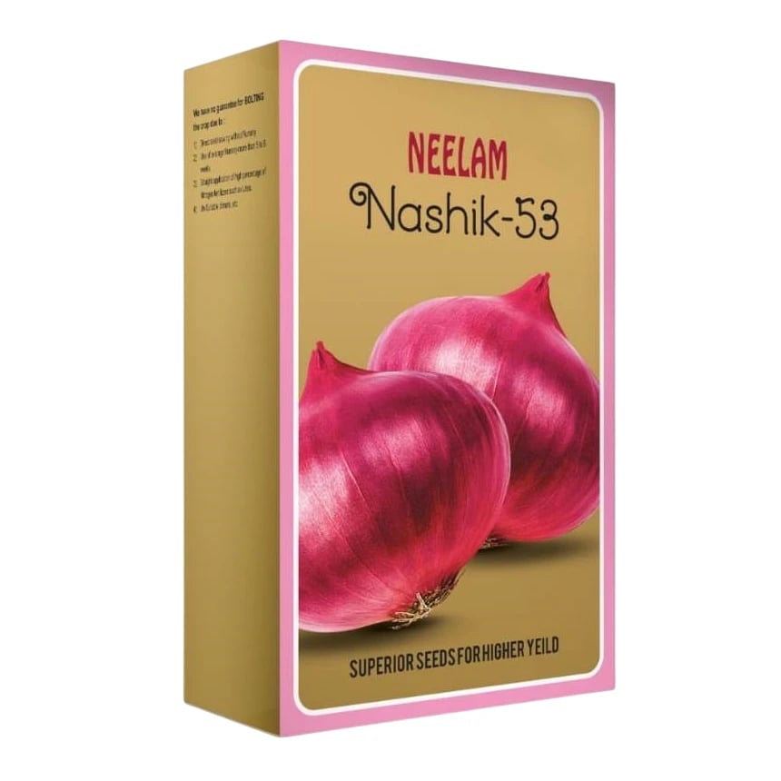 Neelam Nashik-53 Onion Seeds - (Kanda Seeds) Suitable For Kharif, Rabi And Summer Seasons