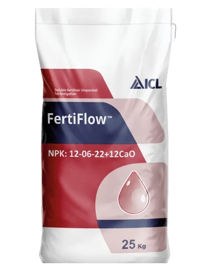 ICL FertiFlow 12-06-22+12CaO Water Soluble Fertilizer For Growth and Yield