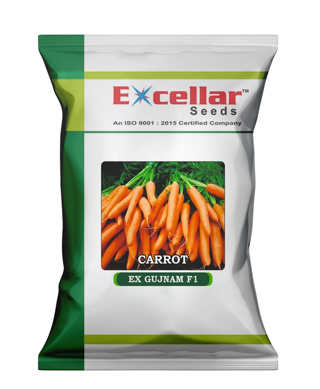Excellar GUJNAM F1 Carrot Seeds, Ideal For Long-Distance Transportation, Cylindrical Long Roots