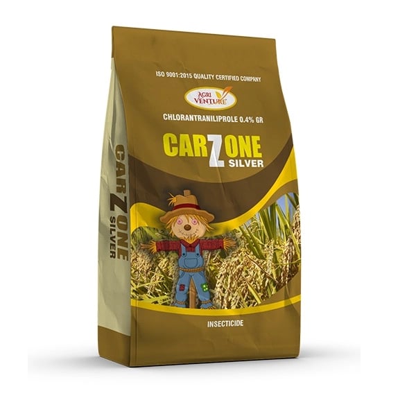 Agriventure CARZONE SILVER Chlorantraniliprole 0.4% GR Insecticide, Highly Effective Granular For Paddy And Sugarcane