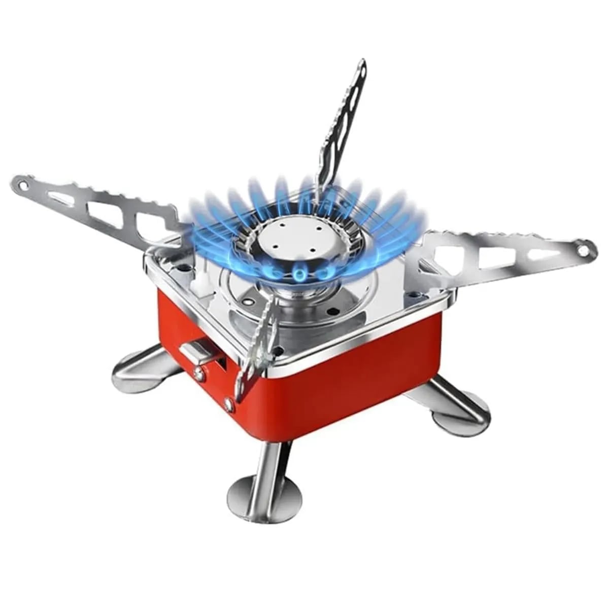 Radhe Agri Ultra Light Folding Picnic Cooking Gas Burner Portable Camping Stove