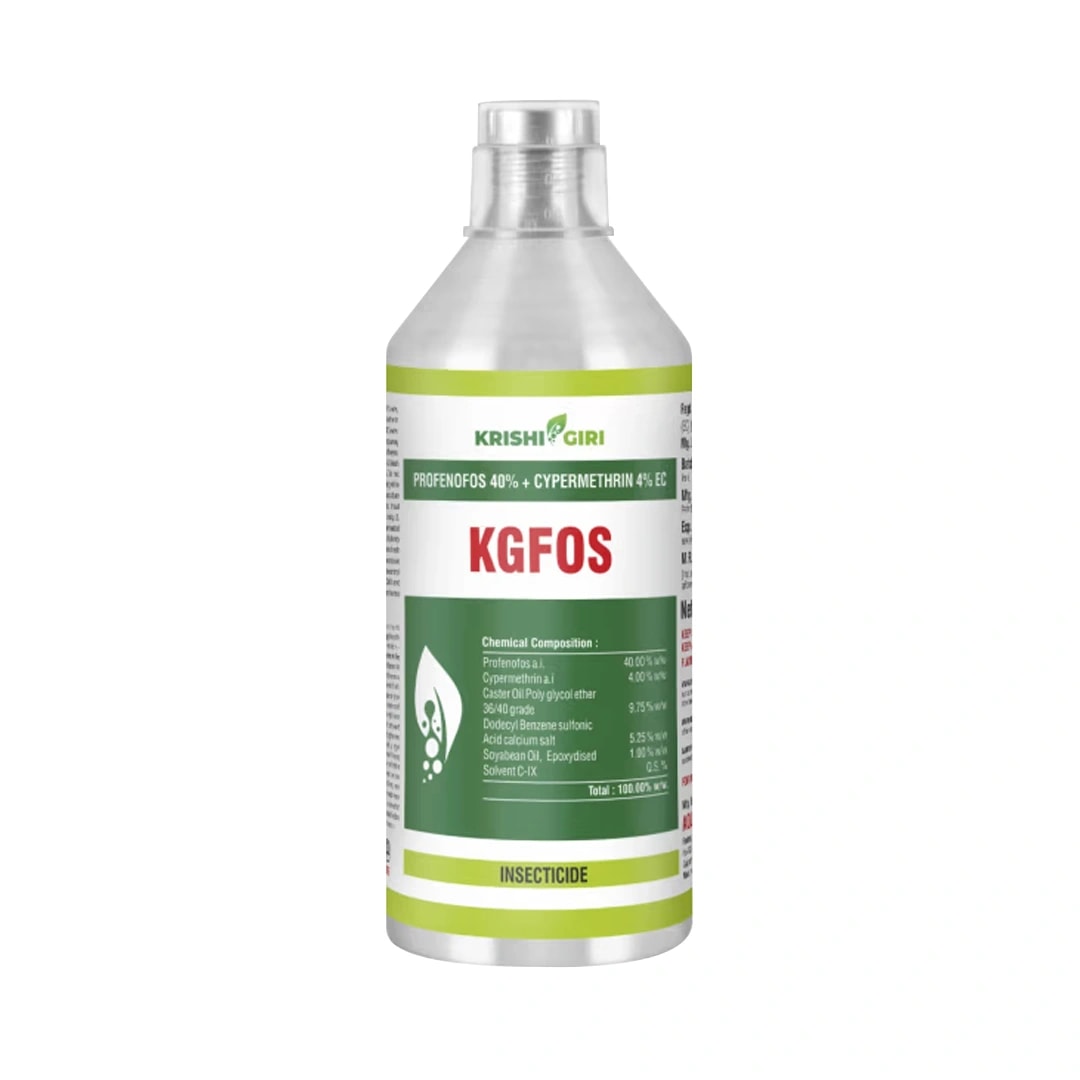 Krishigiri KGFOS Profenofos 40% + Cypermethrin 4% EC Insecticide, Effective For Bollworm In Cotton Crops