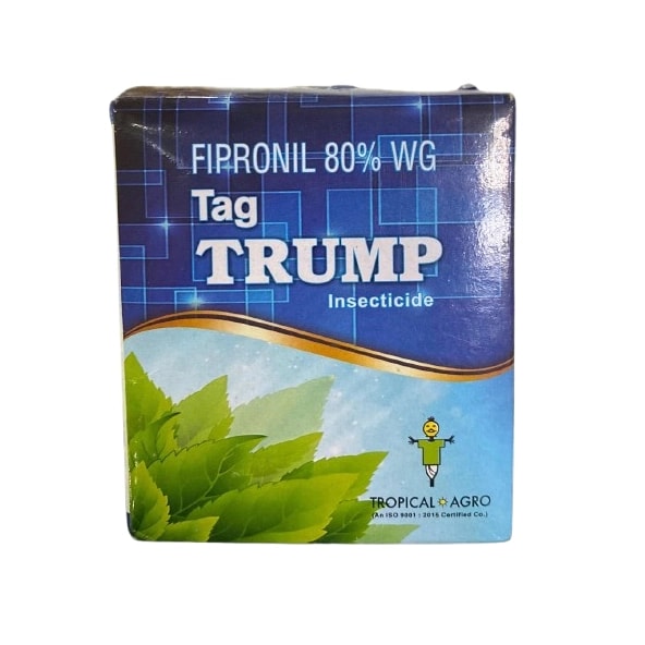 Tropical Tag Trump Fipronil 80% WG Stomach and Contact Insecticide, Control of Stem borer, Leaf folder, Thrips and Diamondback Moth