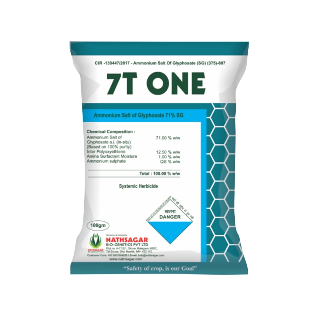 Nathsagar 7T ONE Glyphosate 71% SG , Non Selective Post Emergence Herbicide