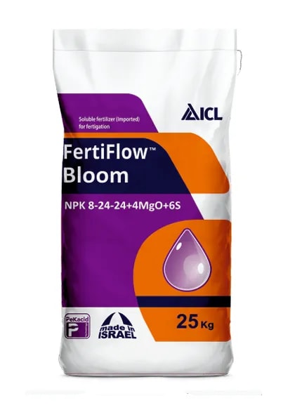 ICL FertiFlow Bloom NPK 8-24-24+4MgO+6S Water Soluble Fertilizer For Flowering, Fruit Set, and Yield Enhancement