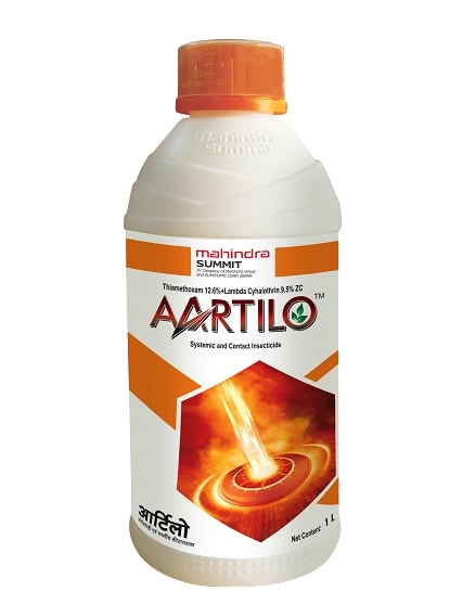 Mahindra Aartillo Thiamethoxam 12.6% + Lambda Cyhalothrin 9.5% ZC Insecticide For Sucking Pest And Bollworm Control