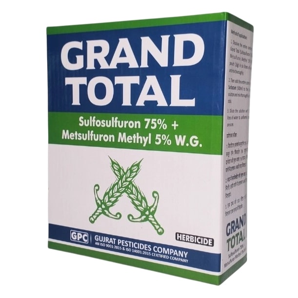 GPC GRAND TOTAL Sulfosulfuron 75% + Metsulfuron Methyl 5% WG Herbicide, Broad-Spectrum Weed Control
