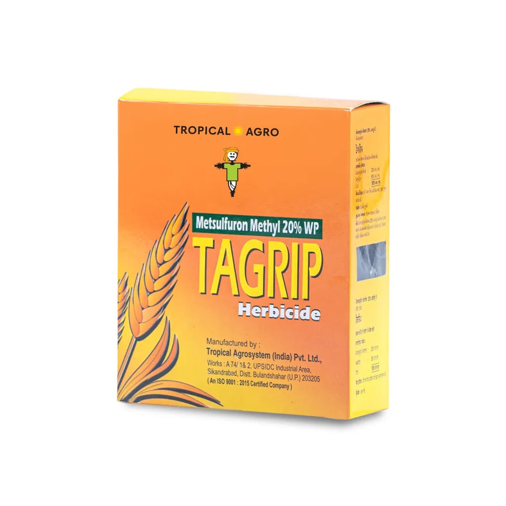 Tropical Tagrip Metsulfuron Methyl 20% WP Herbicide, Effective Weed Control In Wheat (Without Surfactant)