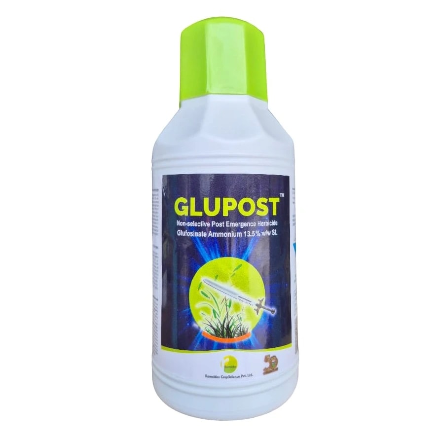 Ramcides GLUPOST Glufosinate Ammonium 13.5% SL Herbicide, Effective Weed Control In Crops, Orchards, And Non-Crop Areas